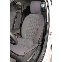 Nissan X Trail Lüx Oto Koltuk Minderi Ön 2'li Set Elegance Serisi Gri