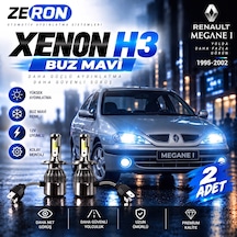 Renault Megane Xenon H3 Buz Mavi Led Far Ampulü 12v 2 Adet Yüksek Aydınlatma Kolay Montaj