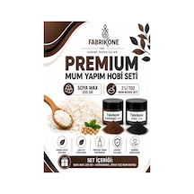 Premium Mum Yapım Hobi Seti - Soya Wax 250 Gr - 2'li Toz Mum Boyası Seti - Kahverengi, Siyah Bkfabsw2502khs Karışık