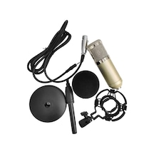 Profesyonel Bm-800 Kondansatör Mikrofon Seti - Yayın Ve Kayıt İçin Üstün Ses Kalitesi, Şampanya Renk Seçeneği