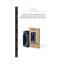 Premium Cihaz Koruma Cep Telefonu AksesuarApple iPhone Uyumlu 14 Pro No Black Border Ekran Koruyucu