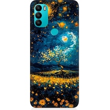General Mobile Discovery Gm21 Plus Uyumlu Yıldızlı Gece Desenli Silikon Kılıf