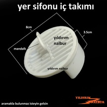 Yer Sifonu İç Takımı Plastik Tutamaklı Yersifonu Gideri