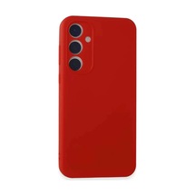 Galaxy A55 5g Kılıf First Silikon - Kırmızı