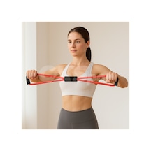 Pilates Direnç Lastiği Egzersiz, Esneme, Fitness Ve Evde Spor İçin Dayanıklı Lastik Çok Renkli