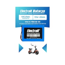 Volta Yide Se-03 Uyumlu Batarya Standart Kapasite Lifepo4 72v 20ah Elektrikli Motorsiklet Bataryası