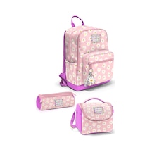 Papatya Desenli 3 Lü Okul Çanta Seti Set0133224 Pembe