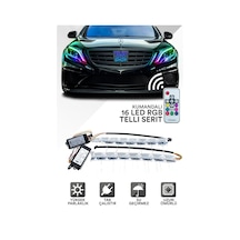 Far Içi Far Üstü Kristal Rgb Kayar Led Telli 16lı