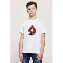 Anime Dragon Ball Baskılı Unisex Çocuk Beyaz T-Shirt (534791146)