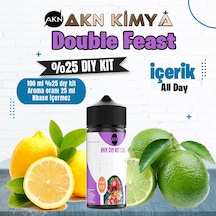 Double Feast Yoğun Dıy Kit All Day Gıda Aroması %25 Oranda Aroma İçerir Hazır Değildir 100 Ml