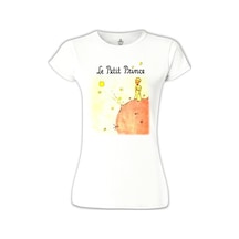Le Petit Prince Beyaz Kadın Tshirt 001