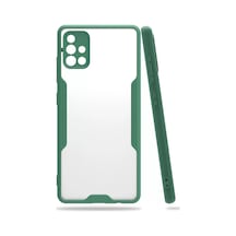 Newface  Samsung  Uyumlu Galaxy A71 Kılıf Platin Silikon - Yeşil