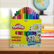 Play-doh 36 Renk Yıkanabilir Felt Tip Keçeli Kalem 2nm