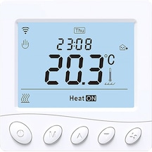 Wıfı Akıllı Elektrikli Isıtma 30a Termostat 3.2 İnç Lcd Ekranlı Akıllı Termostat Uygulama Ve Ses Kontrolü Dijital Programlanabilir Termostat