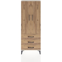 Arges Dolap 4 Raflı 3 Çekmeceli 2 Kapaklı 60x30x163 Aytaşı-çam Aytaşı