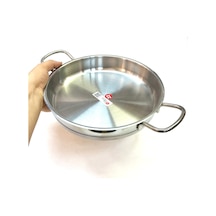 Paslanmaz Çelik Yumurta Sahanı 22 Cm Gümüş