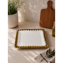 Daiys Gold Sunum Tabağı - Kare-7238 Çok Renkli