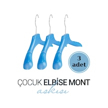 Çocuk Askısı Mavi Plastik 30 Cm Elbise Kıyafet Askısı Diğer