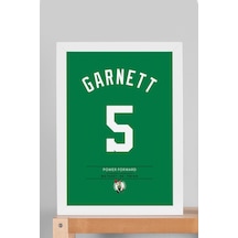 Kevin Garnett Forma Çerçeveli Tablo - Nba Boston Celtics Jersey