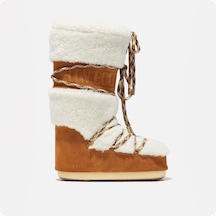 Whısky/off Whıte Kar Botu Kadın 80d1402610-ma03 Moon Boot Shearling Whisky/off White Beyaz