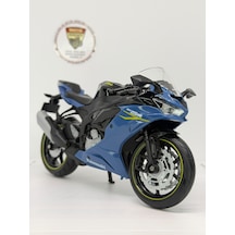 Kawasaki Ninja Zx-6r 1:12 Lacivert Diecast Motosiklet Model