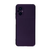 Xiaomi Poco M5 Uyumlu Kılıf Nano İçi Kadife Silikon - Mor
