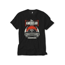 Amerikan Muscle Car Siyah Tişört Siyah