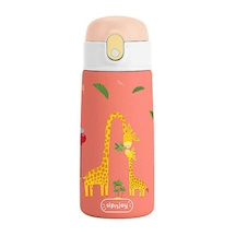Sipnjoy Sipsquad Çocuk Termosu Pipetli Suluk 480 Ml - Giggle Giraffe Çok Renkli