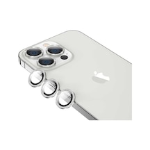 Zore İphone 13 Pro Uyumlu Cl-06 Kamera Koruyucu-gümüş