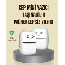 Taşınabilir Mini Termal Yazıcı 200 Dpı Bluetooth Bağlantılı Diğer