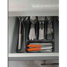 30x36 Çekmece Içi Antrasit Kaşıklık 26,5x32,5 Cm'e Kadar Kesilebilir Çok Renkli