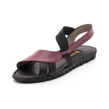 41-42-43-44 Numara 180052 Bordo Siyah Büyük Numara Sandalet Bordo