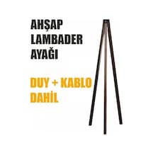 Tripod Ayak Ahşap Lambader Ayağı Tesisatlı Ly625