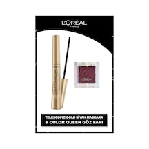 L'Oréal Paris Telescopic Gold Maskara + Color Queen Tekli Göz Farı 09 High Potential