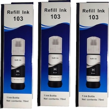 Melsan For Epson Ecotank 6160 Uyumlu Siyah  Uyumlu Mürekkep 3x70 Ml Toplam 210 Ml