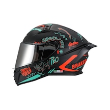 Sway SW 869 Hero Full Face Kask Siyah Sarı