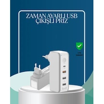 30w Type C Şarj Cihazı Zamanlayıcılı Çok Portlu Tasarım Standart