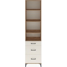 Arges Dolap 4 Raflı 3 Çekmeceli 60x30x243 Çam-aytaşı Çam
