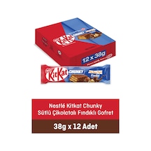 Kitkat Chunky Sütlü Çikolatalı Fındıklı Gofret 38 G X12 Adet
