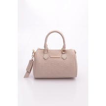 Pierre Cardin 05pc26y10617-p Kabartma Desenli Ayarlanabilir Askılı Omuz Çantası Bej