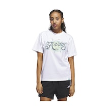 Adidas W Airbrush T Kadın Günlük Tişört Jm1798 Beyaz Beyaz