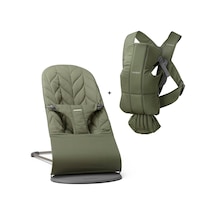 Babybjörn Bliss Petal Ana Kucağı & Kanguru Mini Cotton Yenidoğan Seti / Dark Green