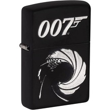 Zippo James Bond Mat Siyah Çakmak Yeni Model 084324