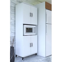 Sln Pandora 4 Kapakli Cok Amacli Dolap Beyaz Model 10001100151899