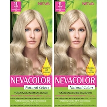 Neva Color Natural Color Saç Boyası 11 Fildişi 2'li Set
