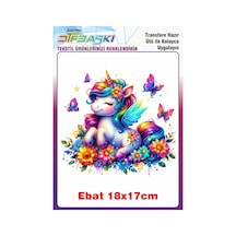 Unicorn Ütü İle Yapışan Tekstil Baskısı 2823