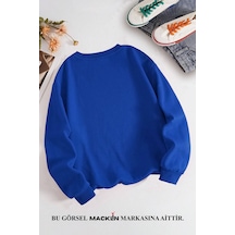 Macklin Sevgili Çift Kombin Hello Kitty Spiderman Göğüs Baskılı Bisiklet Yaka Sweatshirt 2li Set Takım Mavi Gri Mck1403 Çok Renkli