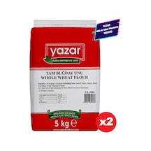 Yazar Taş Değirmende Öğütülmüş Tam Buğday Unu 2 x 5 KG + Yazar Mısır Nişastası 400 G