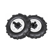 Çapa Makinesi 400x80 Teker Takımı 27mm Sabit Aks Havalı, 2 Adet
