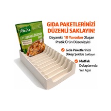 Çok Amaçlı Sert Plastik Mutfak Düzenleyici Paket Çorba, Baharat, Sos Ve Gıda Organizeri Çok Renkli